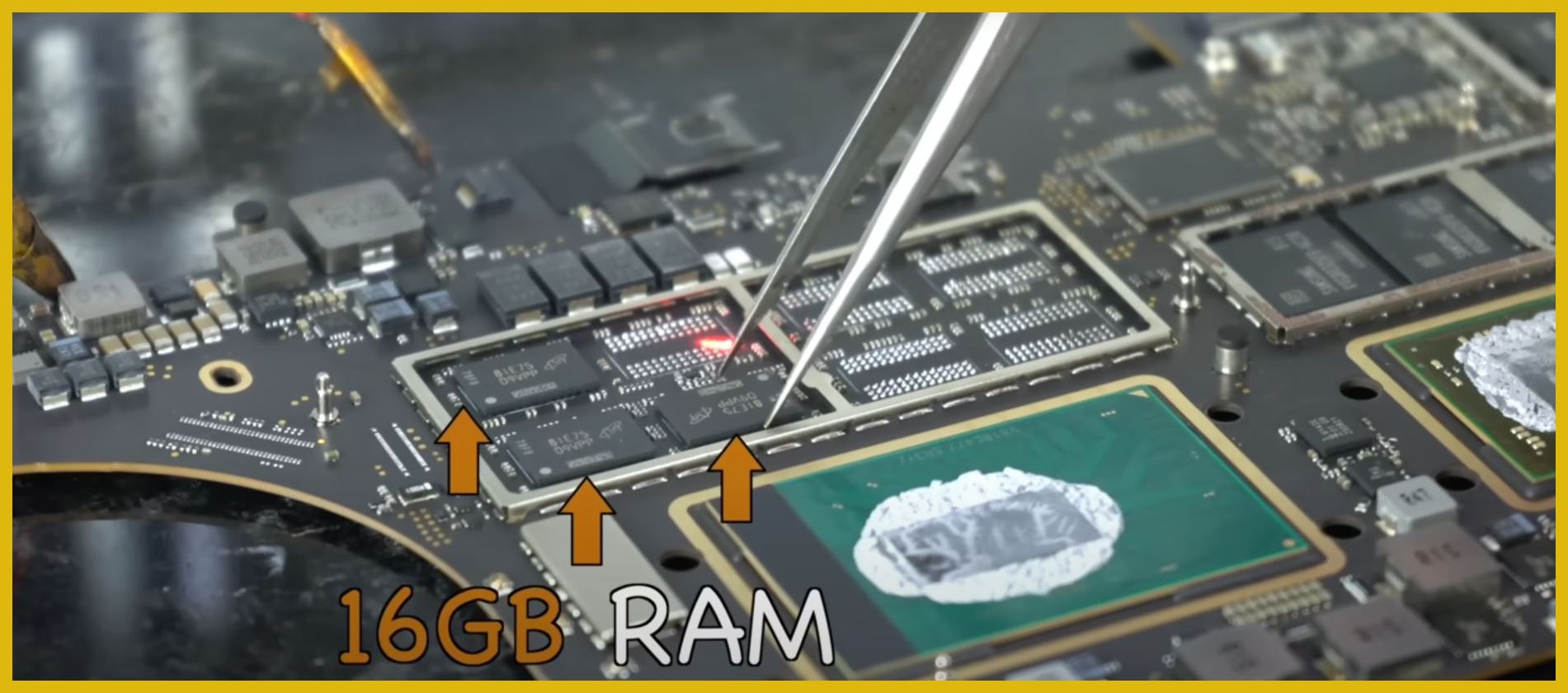 Hình ảnh minh họa các loại **ram laptop** khác nhau