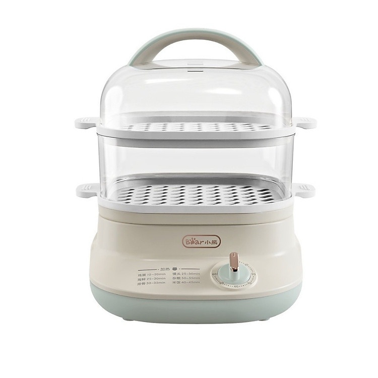 Đầu tư sức khỏe cho cả nhà với nồi hấp hơi nước Bear 6L 2 tầng cao cấp