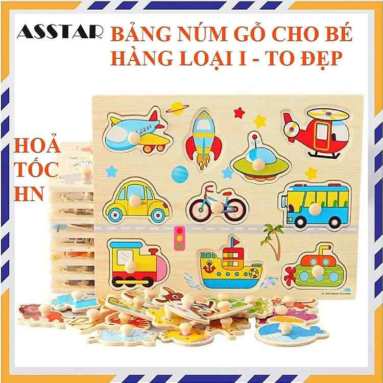 Bảng Núm Gỗ Đồ Chơi Trẻ Em Asstar Bền Đẹp Thân Thiện Với Môi Trường Sống