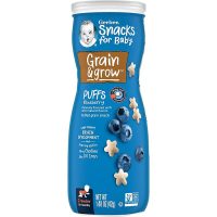 Bánh ăn dặm Gerber Puffs vị việt quất dành cho trẻ 8 tháng tuổi cam kết chính hãng