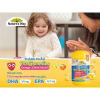 Bảo vệ hệ thần kinh và tăng cường thị lực cho trẻ với kẹo dẻo Omega-3 DHA Nature's Way Mỹ