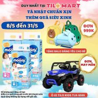 Bỉm Moony Blue size L Boy 44 miếng công nghệ lõi bông cao cấp cho bé trai luôn khô ráo