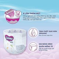 Bỉm quần Bobby size L96 Mega Jumbo siêu khô thoáng kèm quà tặng 4 miếng lót cực hấp dẫn