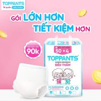 Bỉm quần người lớn TOPPANTS siêu thấm hút bền bỉ kháng khuẩn vượt trội túi 54 miếng giá tốt