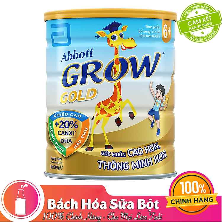 Bổ sung DHA và choline cho trẻ từ 6 tuổi thông qua sữa bột Abbott Grow Gold 6+