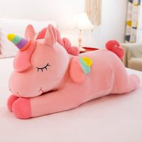 Bộ sưu tập thú bông kỳ lân dáng nằm dễ thương đầy đủ kích thước cho khách hàng