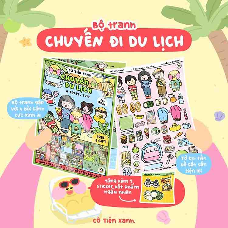 Bộ Tranh Tương Tác Cô Tiên Xanh Chuyến Đi Du Lịch Lựa Chọn Tuyệt Vời Cho Cha Mẹ