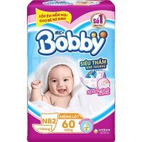 Bobby Fresh Newborn 2 Gói 60 Miếng Tự Nhiên Dịu Nhẹ Cho Bé Sơ Sinh