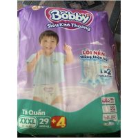 Bobby tã quần XXXL29 tặng 4 miếng bảo vệ bé vận động thoải mái từ 20 đến 35kg