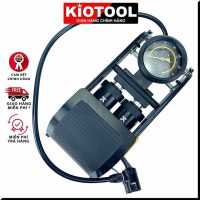 Bơm hơi mini Kiotool KP02 Basic 2 xi lanh đạp chân áp lực 8 bar tiện lợi cho mọi nhà