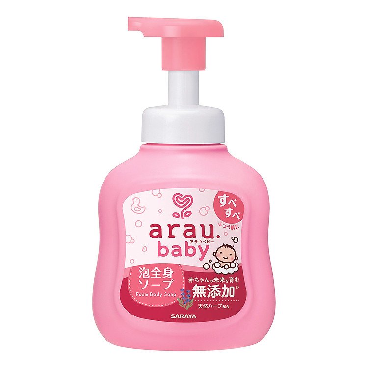 Bọt tắm gội thảo mộc Arau Baby bình 450ml lựa chọn hoàn hảo cho mẹ và bé