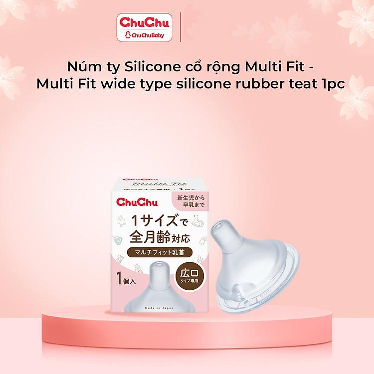 Cải Thiện Tình Trạng Nôn Trớ Với Núm Ty Silicon Cổ Rộng Multi Fit Siêu Mềm Mại