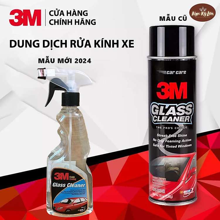 Chai Xịt Rửa Kính 3M 08888 Glass Cleaner USA Mang Lại Vẻ Đẹp Sáng Bóng Tức Thì