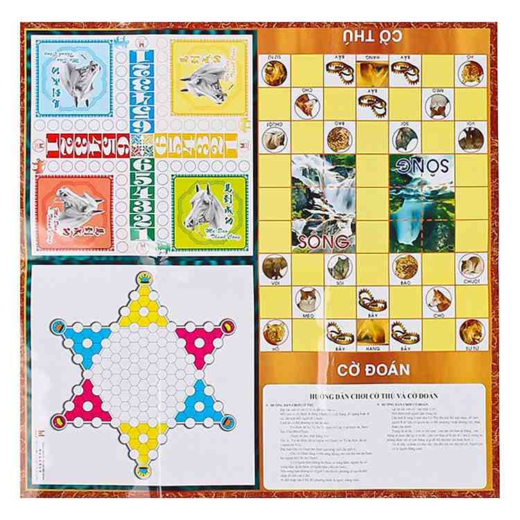 Cờ Tỷ Phú KTP5T1 Liên Hiệp Thành 5 Trong 1 Hộp Giấy Lớn Thiết Kế Sang Trọng Bắt Mắt