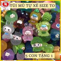 Combo 10 Túi Mù Tự Xé Size To Chứa Đựng Thế Giới Dạ Quang Và Kim Tuyến Đa Dạng