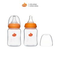 Combo 2 bình sữa nhựa PP Wesser 140ml giải pháp dinh dưỡng an toàn cho trẻ nhỏ