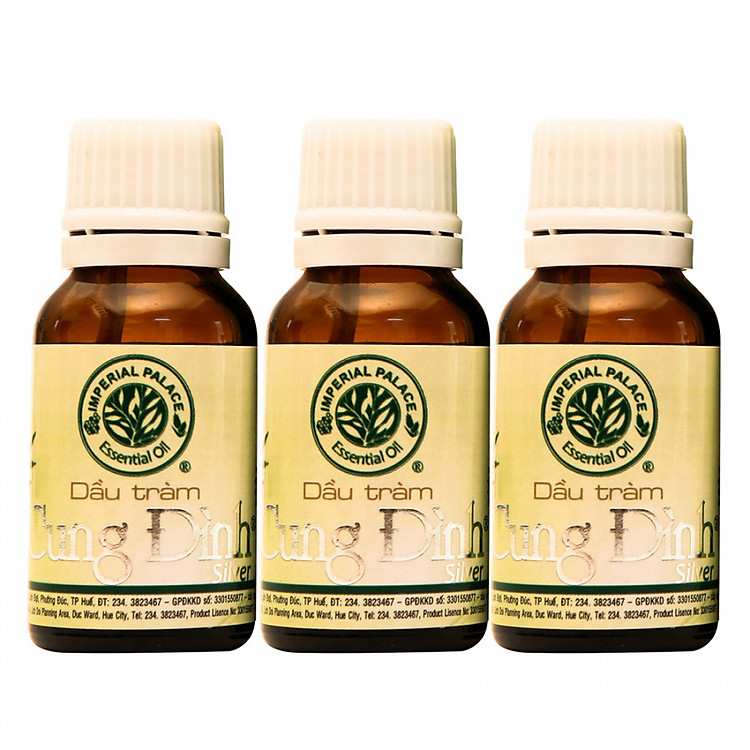 Combo 3 Chai Dầu Tràm Cung Đình Tinh Dầu Nguyên Chất Trị Cảm Cúm Và Nhức Đầu