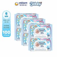 Combo 6 gói khăn ướt Bobby Care người bạn đồng hành tin cậy trong mọi chuyến đi