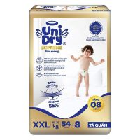Combo siêu hời tã quần Unidry G3X Supreme XXL 54 cộng 8 miếng mẫu mới chất lượng