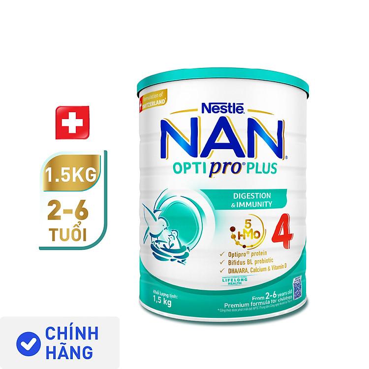 Combo sữa bột NAN OPTIPRO PLUS 4 1500g và quà tặng bộ xửng hấp Inochi cho cả gia đình