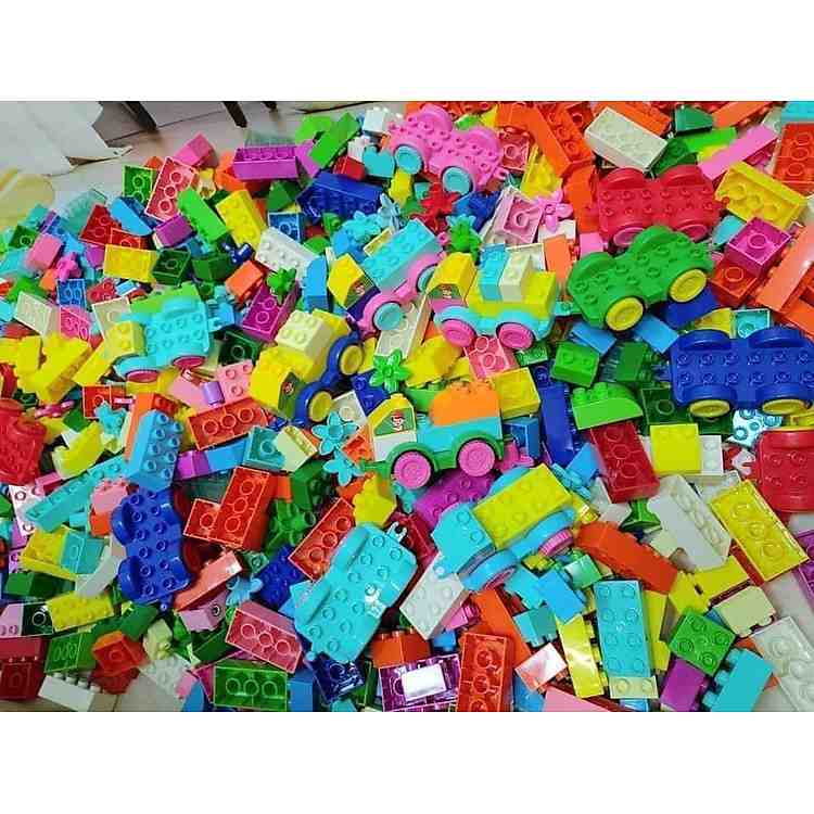 Combo túi 1KG mảnh ghép nhựa mô hình ô tô đa sắc màu dành cho các kỹ sư nhí