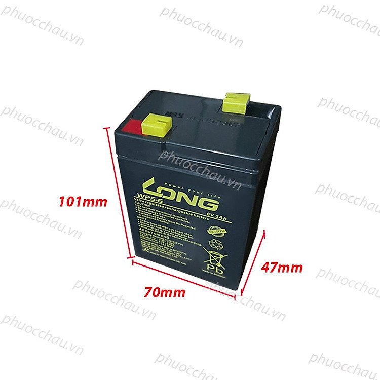 Cung Cấp Năng Lượng Ổn Định Với Ắc Quy LONG WP5-6 6V-5AH Cho Đèn Led