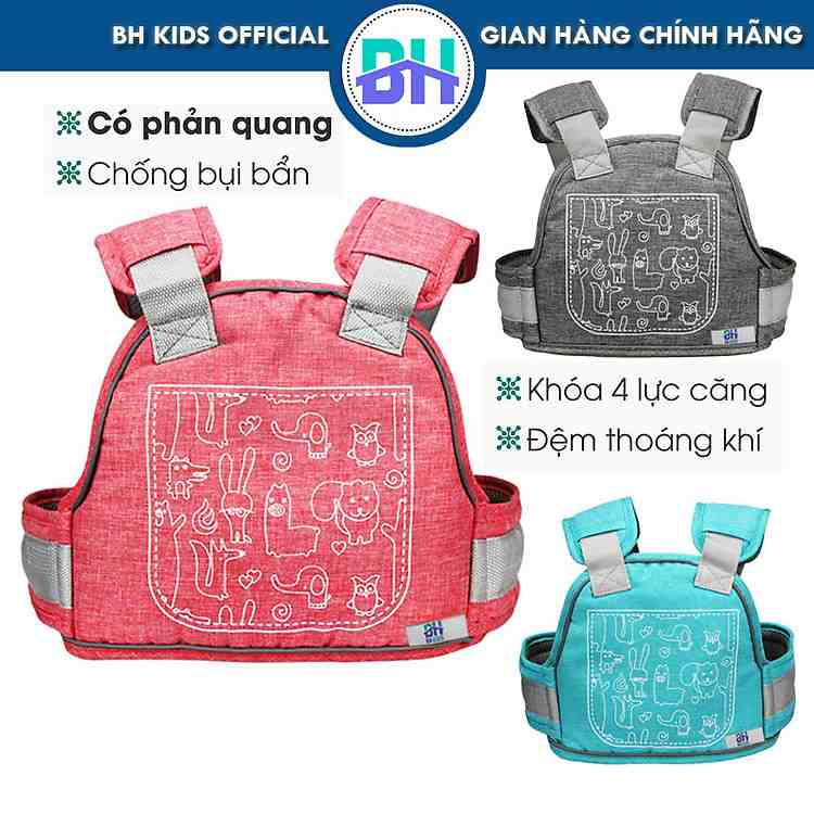 Đai xe máy BH Kids bền đẹp thoáng khí bảo vệ bé yêu suốt hành trình dài