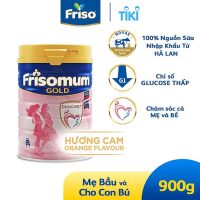 Đảm bảo dinh dưỡng mỗi ngày với sữa bột Friso Mum Gold hương cam lon 900g tiện lợi