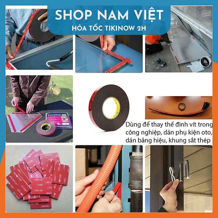 Đảm bảo độ bền cho phụ kiện inox bằng băng keo xốp xám 2 mặt cường lực 4229P