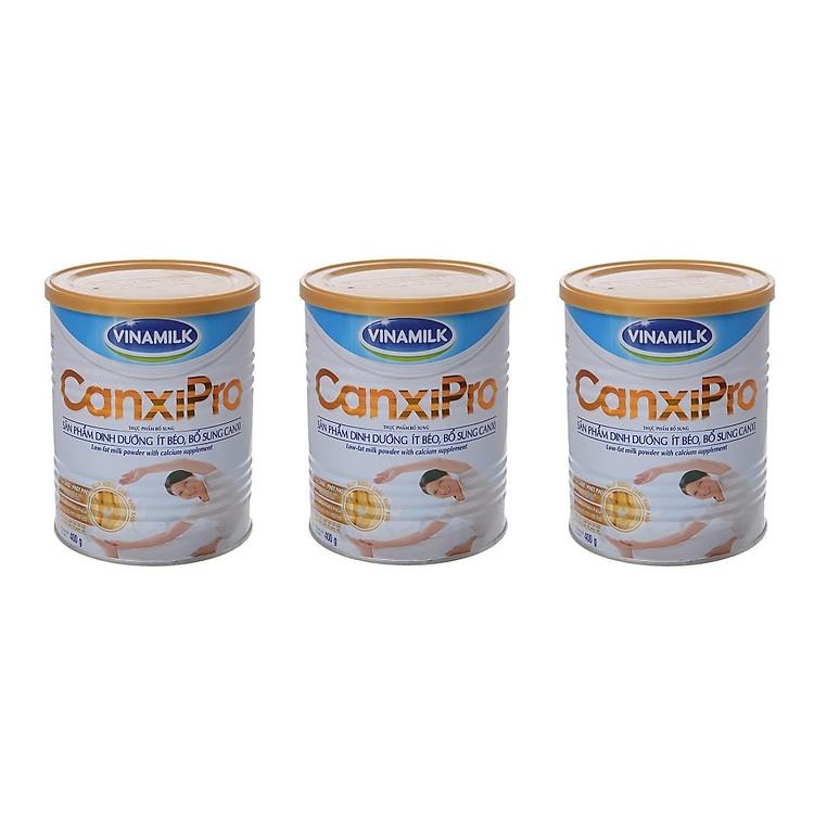 Đảm bảo sức khỏe xương khớp lâu dài với bộ 3 lon sữa bột Vinamilk Canxipro 400g chất lượng