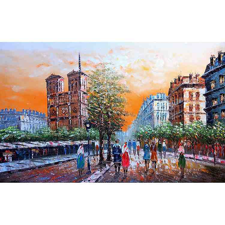 Đắm chìm trong hoàng hôn nước Pháp với bộ tranh xếp hình 1000 mảnh Chiều Paris cao cấp