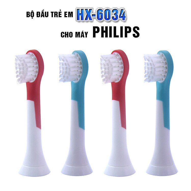 Đầu bàn chải điện trẻ em HX-6034 dành cho máy Philips Sonicare DiamondClean và FlexCare Plus