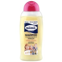 Dầu gội xả trẻ em Milmil Kids hương Vani 500ml giải pháp tóc rối tặng kèm móc khóa