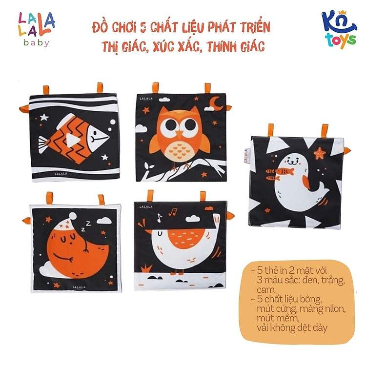 Đầu tư cho tương lai của bé với bộ thẻ vải Lalala Baby kích thích thị giác chuyên sâu