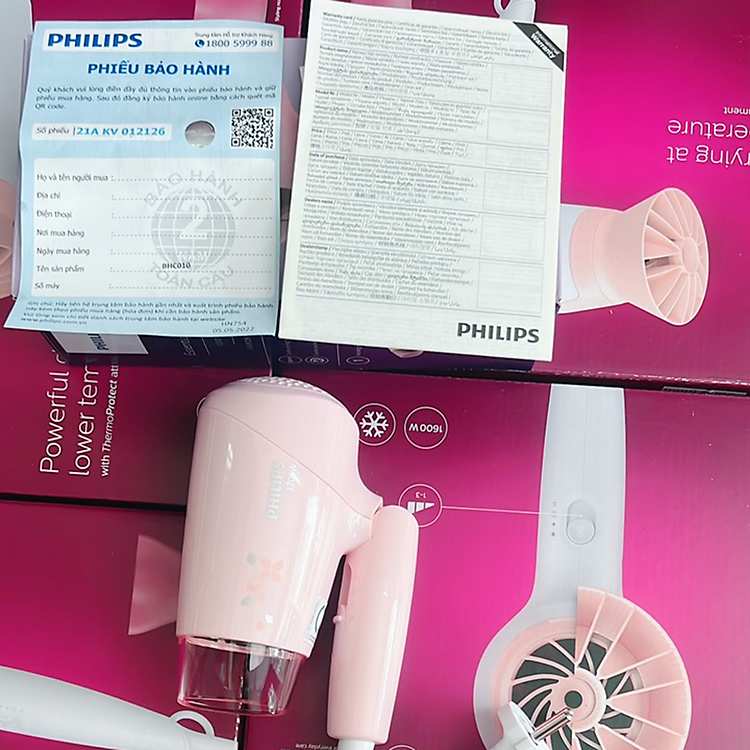 Đầu tư máy sấy tóc du lịch Philips HP8108 chính hãng để chăm sóc vẻ đẹp mọi lúc mọi nơi