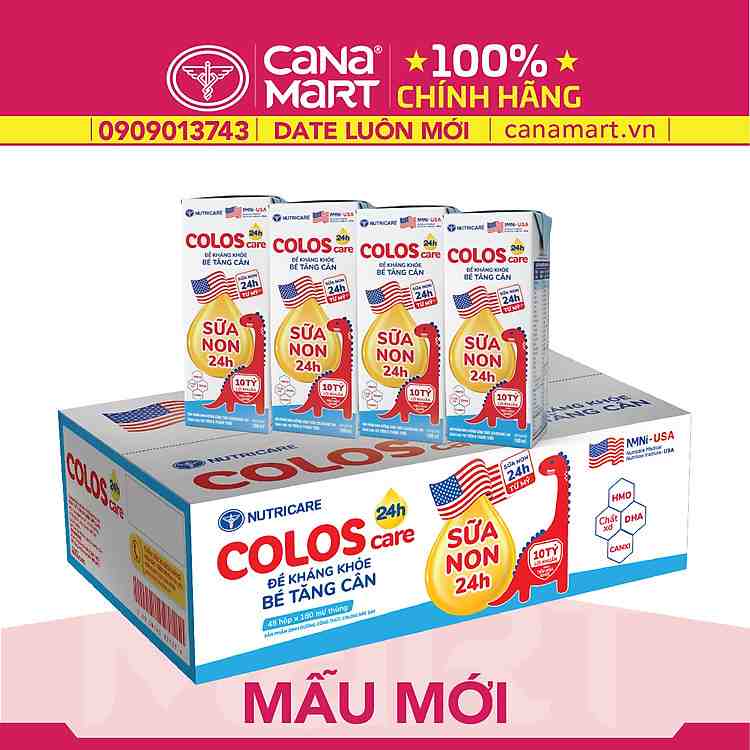 Đầu tư sức khỏe cho tương lai bé với thùng sữa nước Nutricare ColosCare 180ml tăng cường miễn dịch