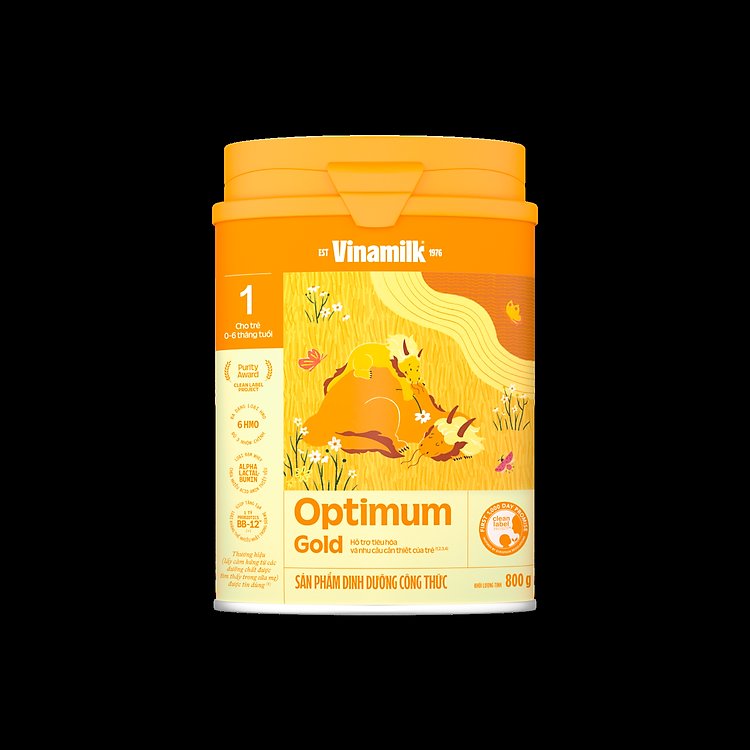 Đầu tư tương lai cho bé với sữa bột Vinamilk Optimum Gold 1 800g giàu dưỡng chất và dễ hấp thu