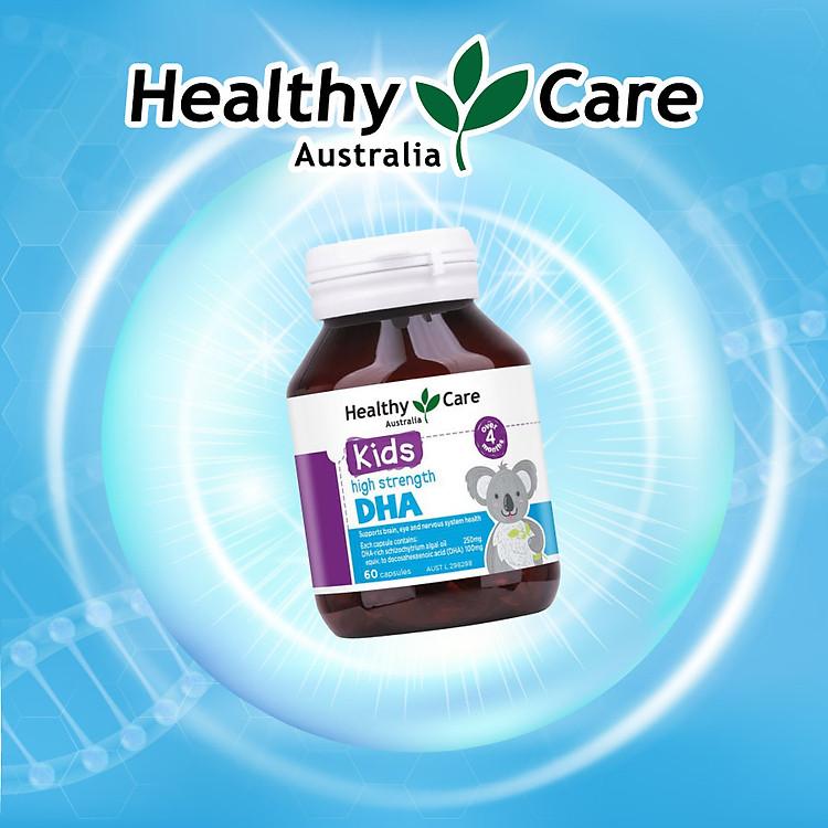 DHA Healthy Care Kids High Strength Úc chính hãng giúp bé phát triển trí tuệ và thị lực tối ưu