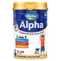 Dielac Alpha 4 hộp 900g tối ưu hóa khả năng học hỏi và ghi nhớ cho trẻ trong độ tuổi từ 2 đến 6