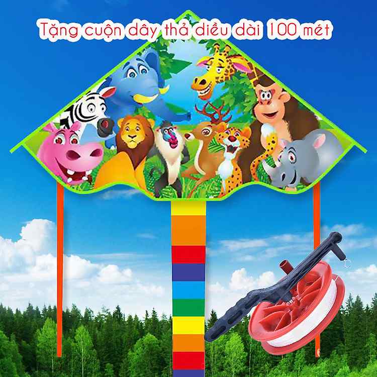 Diều Hoạt Hình Legaxi 150cm Chất Lượng Vượt Trội Kèm Dây Thả 100 Mét Cực Khỏe