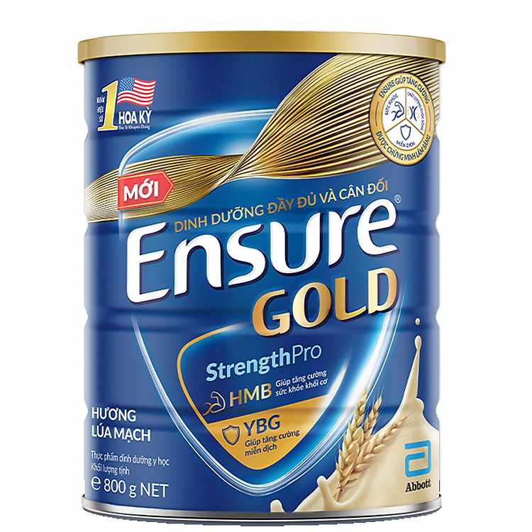 Dinh dưỡng chuyên biệt Ensure Gold hương lúa mạch giúp cơ thể khỏe mạnh và dẻo dai