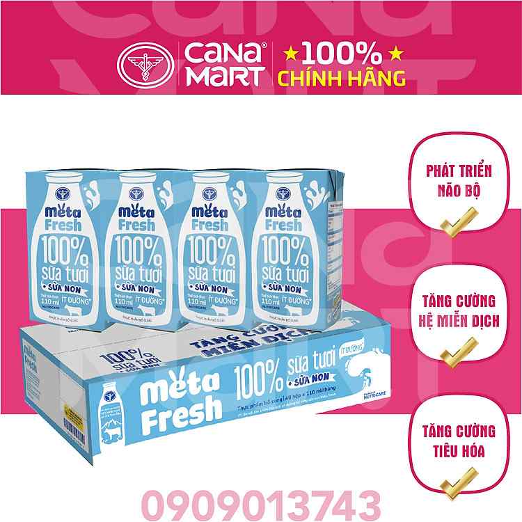 Dinh dưỡng chuyên biệt Nutricare Meta Fresh ít đường giúp nâng cao đề kháng và thể lực bền bỉ