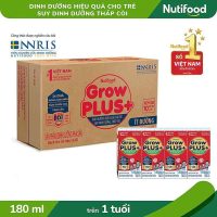 Dinh dưỡng đặc trị Nutifood GrowPLUS+ ít đường thùng 48 hộp đồng hành cùng sự phát triển của trẻ nhỏ