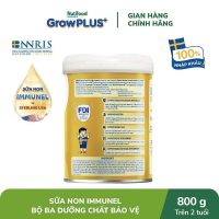 Dinh dưỡng miễn dịch Nutifood GrowPLUS+ Sữa Non Immunel 800g bảo vệ bé khỏi vi khuẩn và virus gây hại hiệu quả