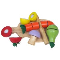 Đồ chơi gỗ Winwintoys bộ 5 loại trái cây hỗ trợ bé phát triển nhận thức toàn diện