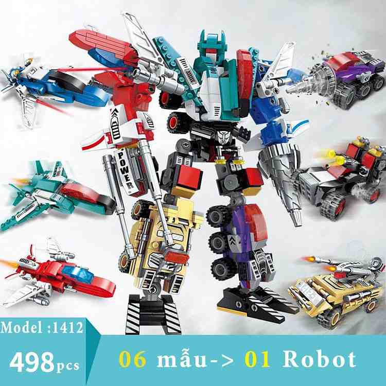 Đồ chơi lắp ráp Robot Không Gian 38x27 cm nhựa ABS cao cấp món quà cho bé