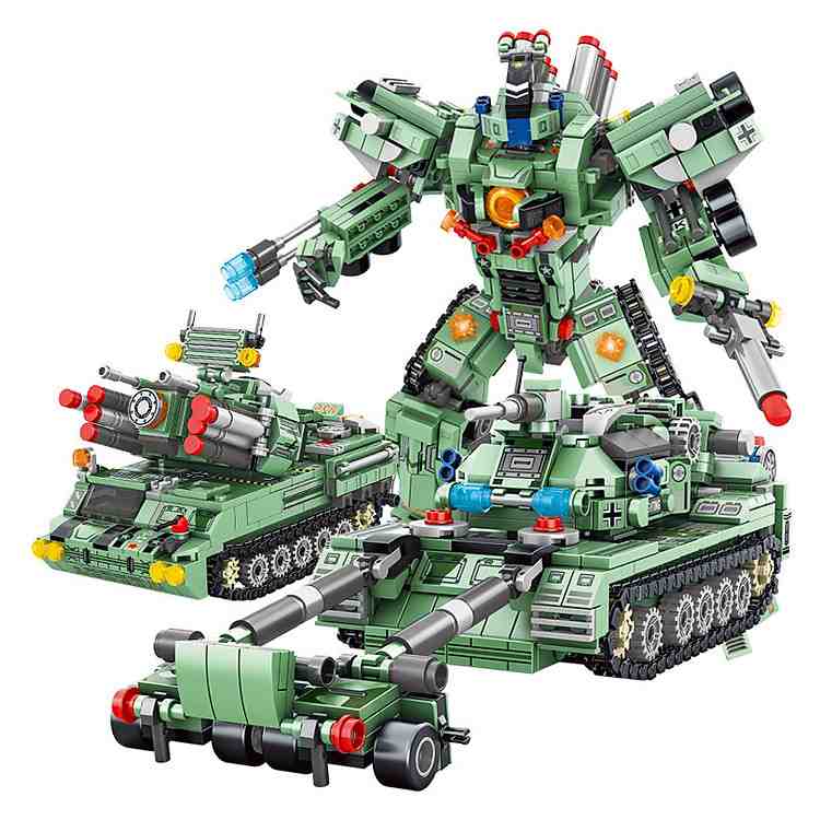 Đồ chơi lắp ráp Robot Xe Tank 8 trong 1 mã 633029 quà tặng 832 chi tiết cho bé trai