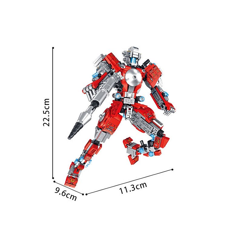 Đồ Chơi Robot Siêu Nhân 12 Trong 1 Cao Cấp Bằng Nhựa ABS Mang Lại Niềm Vui Sáng Tạo Vô Tận