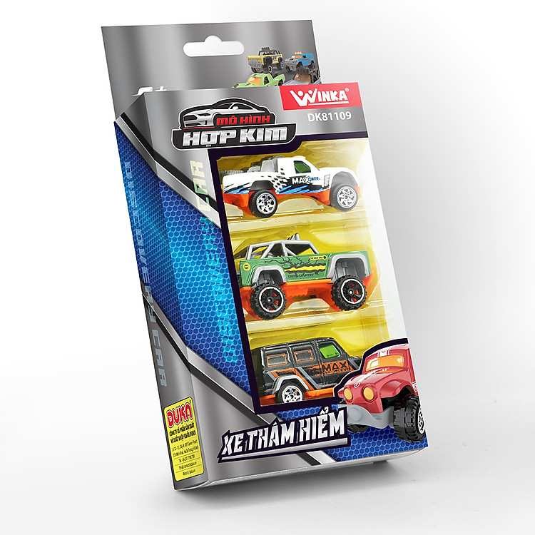 Đồ chơi trẻ em vỉ xe mô hình hợp kim Duka DK81109 xe thám hiểm mô phỏng thực tế sinh động