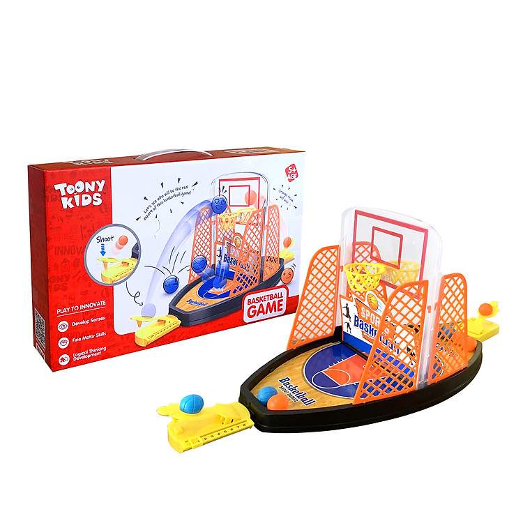 Đồ Chơi Vận Động Trong Nhà Bộ Bóng Rổ ToonyKids TN144 Chất Lượng Cao Kèm Quà Tặng